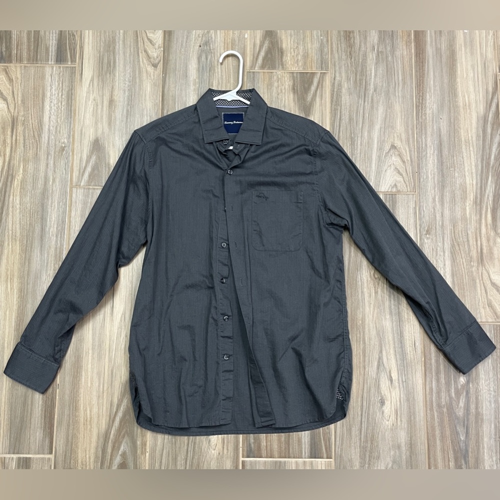 Tommy Bahamas Gray Button Up